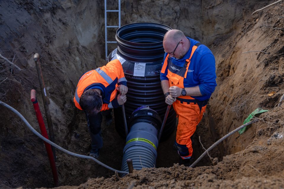 riool aanleg parkeerplaats wehl